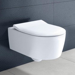 VILLEROY & BOCH Avento 37 x 53 cm misa WC závesná s DirectFlush so sedátkom Slim SoftClosing 5656RS01 - ROZBALENÝ TOVAR