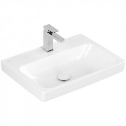 Villeroy & Boch ARCHITECTURA umývadlo 60 x 44,5 cm s otvorom na bat., bez prepadu, spodná strana brúsená, biela C+, 4A876LR1