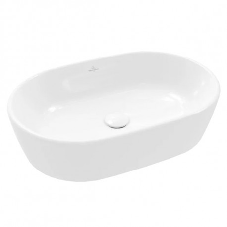 Villeroy & Boch ARCHITECTURA umývadlo na dosku miska 60 x 40 cm, ovál, bez otvoru na batériu, bez prepadu, biela, 5A266101