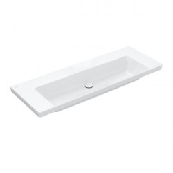 Villeroy & Boch SUBWAY 3.0 umývadlo na skrinku bez prepadu bez otvoru pre batériu , 1300 x 470 mm, Stone White Ceramic Plus, 4A