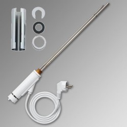 Zehnder ventily - elektrická vykurovacia tyč WIVAR II 900 W s termostatom a krytkou chróm