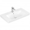 Villeroy & Boch ARCHITECTURA umývadlo 80 x 44,5 cm s otvorom na bat., s prepadom, biela, 4A878001