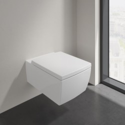 VILLEROY & BOCH Memento 2.0 závesná WC misa DirectFlush CeramicPlus so sedátkom SoftClose 4633R0R1