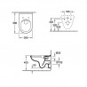 Villeroy & Boch predstenový modul ViConnect Pro S + WC misa O.NOVO DirectFlush, sedátko SoftClose, tlačítko biele