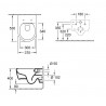Villeroy & Boch predstenový modul ViConnect Pro S + WC misa AVENTO DirectFlush, sedátko SoftClose, tlačítko biele