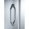 HÜPPE MyFlexGT sprchový kút 90 x 90 1/4-kruh R550, rohový vstup EasyEntry, rám streborný lesklý, sklo číre s Anti-Plaque 145507