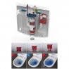 SANIT predstenový modul WC Ineo Plus + WC misa AVENTO s DirectFlush, sedátko SoftClose, tlačítko biele lesklé