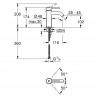 GROHE Essence páková umývadlová batéria size-S bez výpuste cool sunrise, 24172GL1