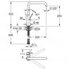 GROHE Essence batéria drezová páková v.250mm chróm, 30505000