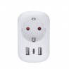 Solight cestovný adaptér s USB do Veľkej Británie, typ G
