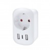 Solight cestovný adaptér s USB do Veľkej Británie, typ G