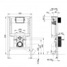 SANIT Ineo modul WC, FronTop 820mm pre závesné WC,do ľahkých priečok, 90.745.00..T000