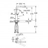 GROHE Essence PB batéria drezová stojanková Phantom Black 30504KF0