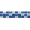 VILLEROY & BOCH ENJOY bordúra mozaika 7,5 x 25 cm sklenená lesklá modrá, 1050KL61