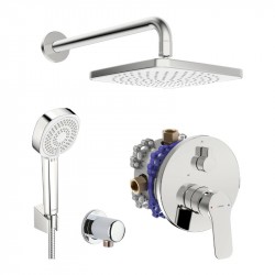 HANSA BASIC Set 6V1 sprchový set podomietková batéria 80559003 a hlavouvou sprchou, chróm 459647