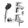 HANSGROHE Logis SET vaňový 3v1 vaňová batéria 714000 + umývadlová batéria 100 + vaňový set Pulsify chróm , 441361