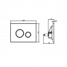 Villeroy & Boch set WC misa AVENTO s DirectFlush, sedátko SoftClose, predstenový modul WC SANIT Ineo Plus, tlačítko čierne
