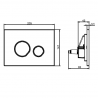 Villeroy & Boch set WC misa AVENTO s DirectFlush, sedátko SoftClose, predstenový modul WC SANIT Ineo Plus, tlačítko biele leskl