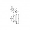 Grohe GROHTHERM 800 nástenný set 2v1, sprchová termostatická batéria GROHTHERM 800 so sprchovým setom 90 cm chróm, 345580SET