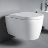 Duravit set WC misa ME by Starck Rimless, sedátko SoftClose, predstenový modul WC SANIT Ineo Plus, tlačítko čierne
