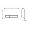 Villeroy & Boch predstenový modul ViConnect Pro S + WC misa ARCHITECTURA TwistFlush (e3), sedátko SoftClose, tlačítko čierne sk