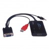 PremiumCord konvertor VGA+audio na HDMI