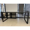 Kancelársky stôl 180 x 80 cm, antracit, STOL2PT05 - POUŽITÝ TOVAR