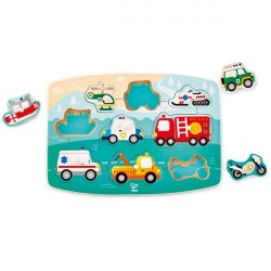 Hape puzzle vkladacie Záchranári