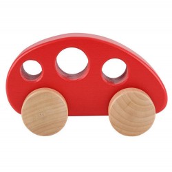Hape autíčko drevenné červené