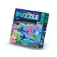 Crocodile Greek Puzzle holografické Žralok 60ks