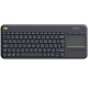 Logitech klávesnica Wireless Touch Keyboard, čierna, 920007151