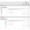 ACO ShowerStep sprchová spádová lišta ľavá 1490 x 12,5 mm čierna matná 9010.86.38
