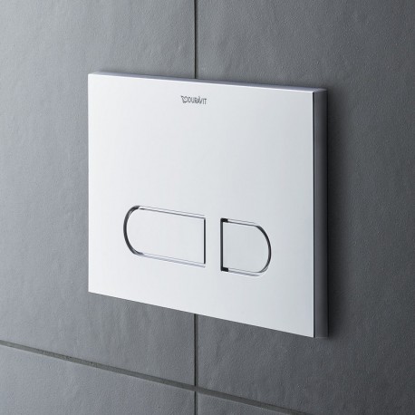 Duravit DuraSystem splachovacie tlačidlo do toalety lesklý chróm WD5001021000