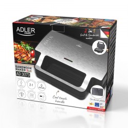 ADLER AD3073 2v1 sendvičovač a gril