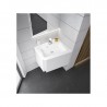 RAVAK 10° umývadlo 65 x 53,5 cm rohové pravé s otvormi biela XJIP1165000