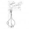 Hansgrohe Zesis M33 drezová batéria 150, s výsuvnou spŕškou, chróm 74800000