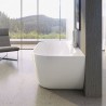 RAVAK FREEDOM W voľne stojaca vaňa ku stene 166 x 80 biela, krytka odtoku chróm, XC00100024