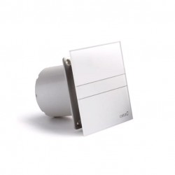 CATA E-120 GT kúpeľňový ventilátor s časovačom, biely sklenený kryt 00901100