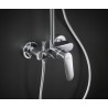 Hansgrohe Crometta sprchový systém E 240 1jet Showerpipe s pákovou batériou biela/chróm 27284000