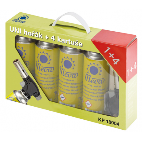 MEVA UNI 1,6kW+4kartuše horák plynový MEVA UNI 1,6kW+4kartuše horák plynový