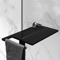HUPPE SELECT+ Shower Board polička /upínací systém/ Black Edition SL2401123 - TOVAR S VIZUÁLNOU VADOU