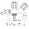 SCHELL Comfort výtokový ventil chróm 035620699 SCHELL Comfort výtokový ventil chróm 035620699