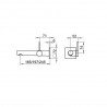 KEUCO IXMO batéria umýv podom IXMO X 265 mm chróm (k telesu 59916000075) 59516012102 KEUCO IXMO batéria umýv podom IXMO X 265 mm chróm (k telesu 59916000075) 59516012102
