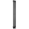 SAPHO PILON radiátor 196x1800mm, so 3 háčikmi, čierna matná IZ128T