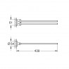 Grohe Essentials držiak na uteráky dvojitý kartáčovaný nikel 40371EN1 Grohe Essentials držiak na uteráky dvojitý kartáčovaný nikel 40371EN1