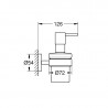 Grohe Essentials dávkovač tekutého mydla s držiakom supersteel 40448DC1 Grohe Essentials dávkovač tekutého mydla s držiakom supersteel 40448DC1