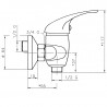 NOVASERVIS TITANIA IRIS nastenná sprchová batéria 150 mm, chróm 92060/1,0 NOVASERVIS TITANIA IRIS nastenná sprchová batéria 150 mm, chróm 92060/1,0