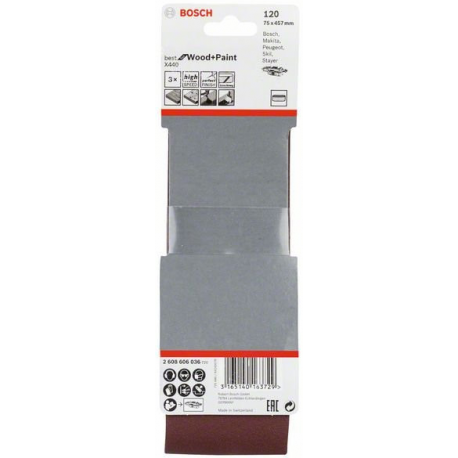 BOSCH 75x457 120z pás brúsny BOSCH 75x457 120z pás brúsny
