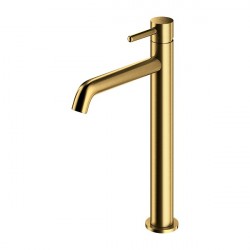 OMNIRES Y batéria umývadlová stojanková vyvýšená bez výpuste brúsené zlato Y1212GLB - ROZBALENÝ TOVAR