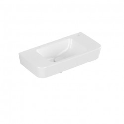 VILLEROY & BOCH O.Novo umývadielko Compact 50x25 cm, bez prepadu, bez otvoru na batériu, CeramicPlus, alpská biela 434253R1 - R